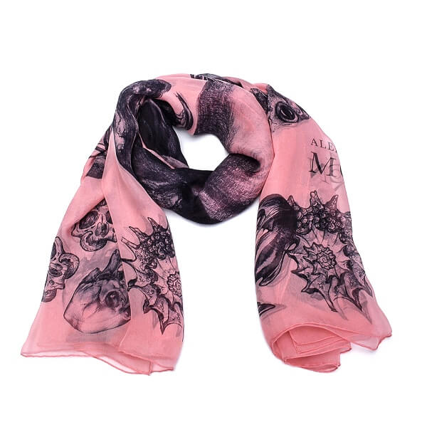 Alexander McQueen - Pink Skull Scarf